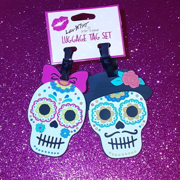 Betsey Johnson Sugar Skull Luggage 